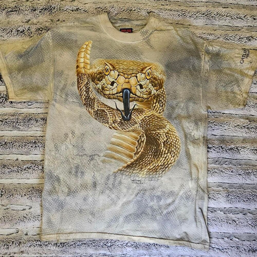 Unbranded Men's Grey and Tan T-shirt